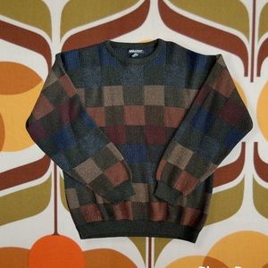 Vintage 90s patchwork sweater